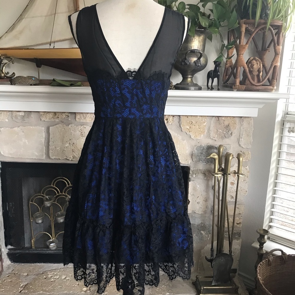 anthro moulinette soeurs sapphire blue lac… - Picture 4 of 8